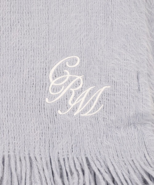 SPINNS（スピンズ）の「シャギー大判ストール（マフラー・レディース・ブラック/ブルー/ホワイト・ONESIZE）」の6枚目の写真