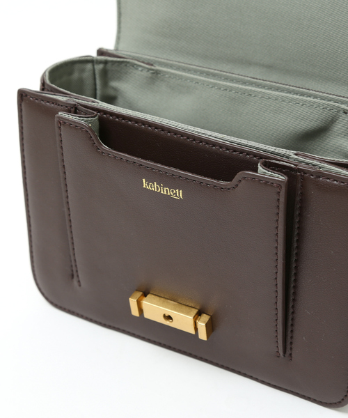 Kabinett（カビネ）の「kabinett　ﾎﾞｯｸｽﾊﾞｯｸﾞ（ショルダーバッグ・レディース・ブラック/ブラウン・フリー）」の12枚目の写真