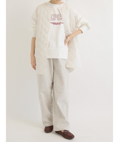 Samansa Mos2 blue(サマンサモスモスブルー)の「キルティングベスト(ベスト・レディース・キナリ/ブラック/カーキ・フリ-)」の4枚目の写真