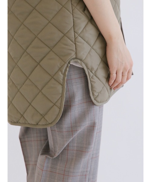 Samansa Mos2 blue(サマンサモスモスブルー)の「キルティングベスト(ベスト・レディース・キナリ/ブラック/カーキ・フリ-)」の19枚目の写真