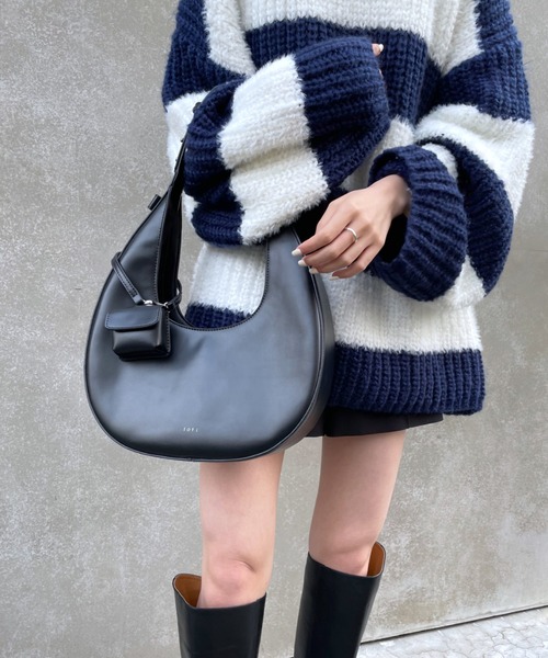 loti(ロティ)の「loti サークルベルトBAG(ショルダーバッグ・レディース・ブラック/ブラウン・FREE)」の5枚目の写真