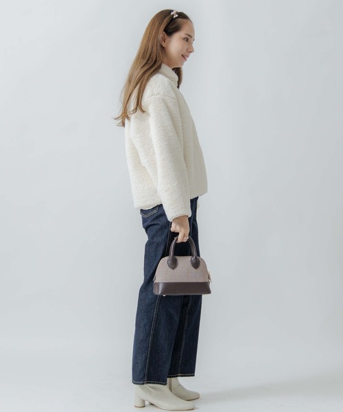 flower(フラワー)の「フラッフィーファーブルゾン(ブルゾン・レディース・ホワイト/ベージュ・FREE)」の9枚目の写真