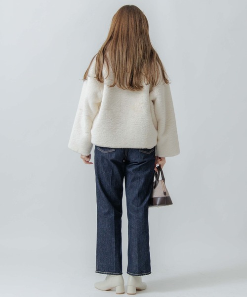 flower(フラワー)の「フラッフィーファーブルゾン(ブルゾン・レディース・ホワイト/ベージュ・FREE)」の10枚目の写真