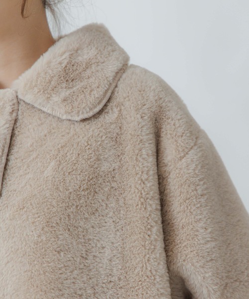 flower(フラワー)の「フラッフィーファーブルゾン(ブルゾン・レディース・ホワイト/ベージュ・FREE)」の15枚目の写真