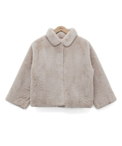 flower(フラワー)の「フラッフィーファーブルゾン(ブルゾン・レディース・ホワイト/ベージュ・FREE)」の22枚目の写真