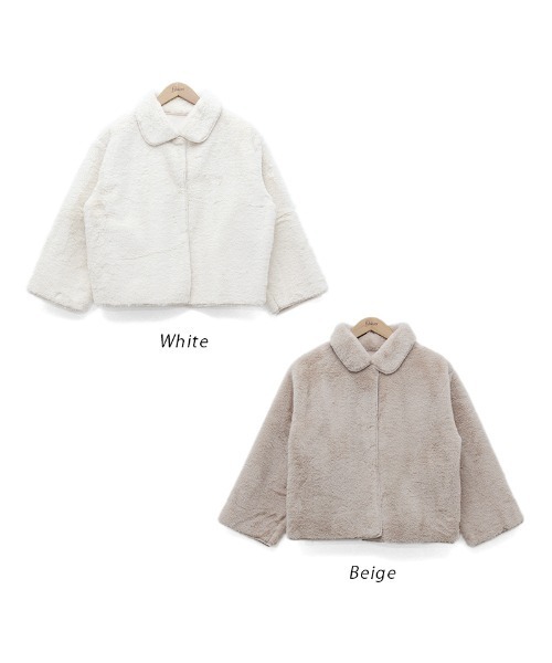 flower(フラワー)の「フラッフィーファーブルゾン(ブルゾン・レディース・ホワイト/ベージュ・FREE)」の20枚目の写真