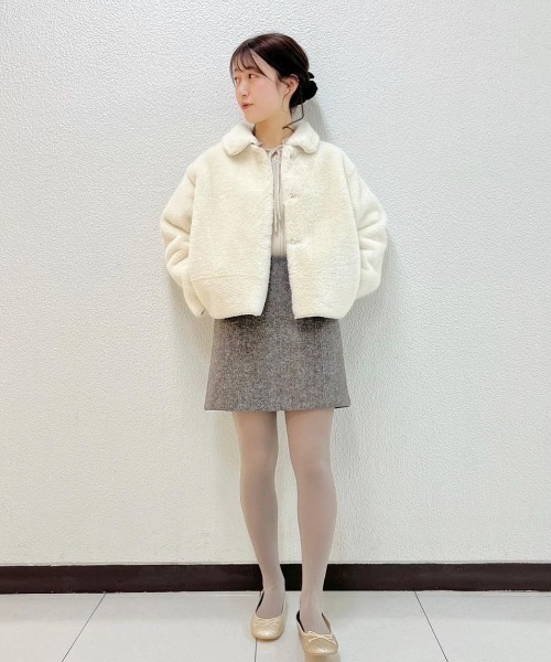 セール】フラッフィーファーブルゾン（ブルゾン）｜flower（フラワー