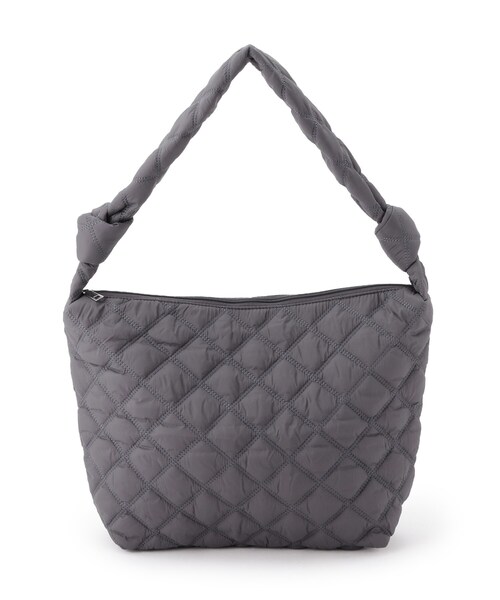 SHOO・LA・RUE（シューラルー）の「◆キルティングビッグショルダーバッグ（ショルダーバッグ・レディース・ベージュ/グレー/ブラック/カーキ・00）」の2枚目の写真