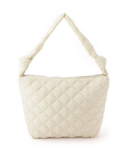 SHOO・LA・RUE（シューラルー）の「◆キルティングビッグショルダーバッグ（ショルダーバッグ・レディース・ベージュ/グレー/ブラック/カーキ・00）」の7枚目の写真