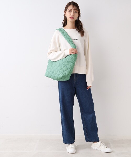 SHOO・LA・RUE（シューラルー）の「◆キルティングビッグショルダーバッグ（ショルダーバッグ・レディース・ベージュ/グレー/ブラック/カーキ・00）」の19枚目の写真