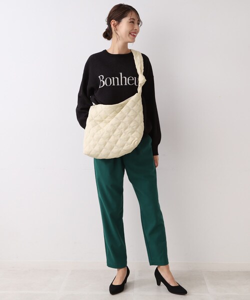 SHOO・LA・RUE（シューラルー）の「◆キルティングビッグショルダーバッグ（ショルダーバッグ・レディース・ベージュ/グレー/ブラック/カーキ・00）」の15枚目の写真