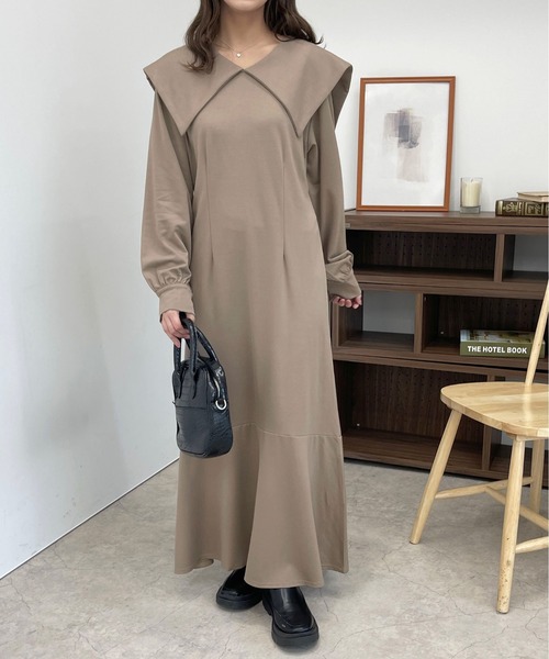 セール】セーラーカラーマーメイドワンピース【ZOZOTOWN限定アイテム