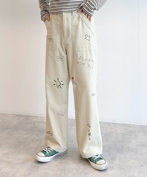 w closet | 落書き風ペインターパンツ(その他パンツ)