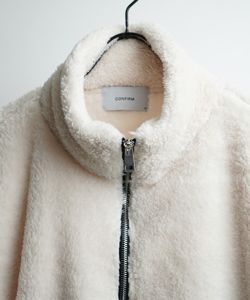 Confirm（コンファーム）の「ビッグシルエット シャギーボア ハーフジッププルオーバー【Confirm】（スウェット・メンズ・チャコールグレー/ベージュ/ナチュラル/ブラック・L/M）」の13枚目の写真