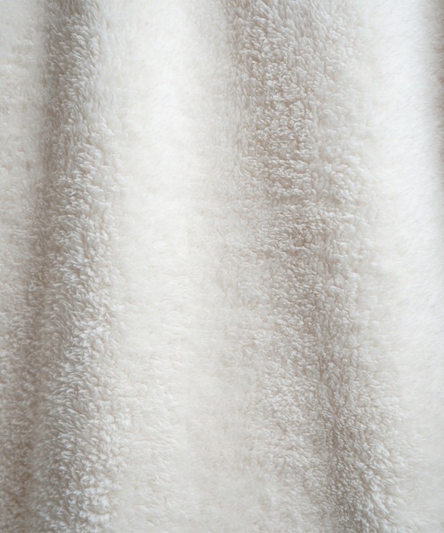 Confirm（コンファーム）の「ビッグシルエット シャギーボア ハーフジッププルオーバー【Confirm】（スウェット・メンズ・チャコールグレー/ベージュ/ナチュラル/ブラック・L/M）」の17枚目の写真