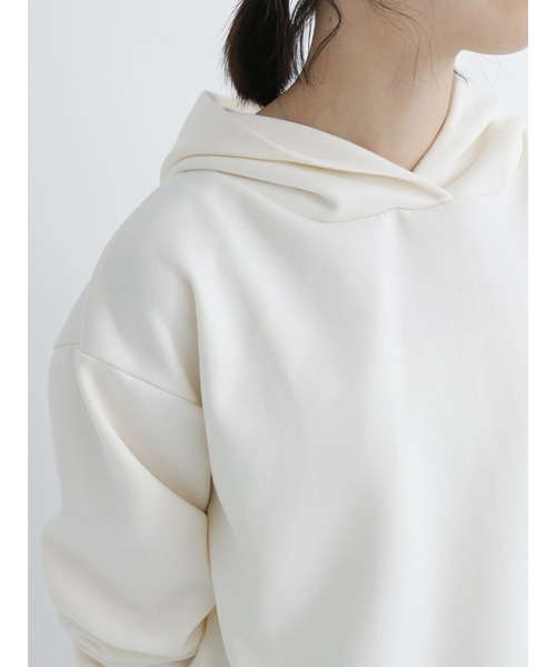 Samansa Mos2 blue(サマンサモスモスブルー)の「ダンボールニットパーカー(パーカー・レディース・サックスブルー/チャコール/キナリ・フリ-)」の22枚目の写真