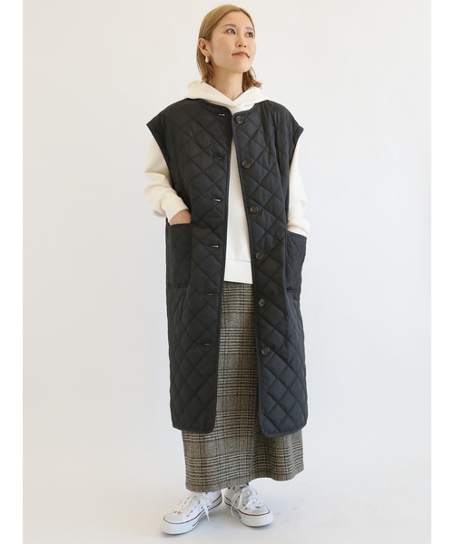 Samansa Mos2 blue(サマンサモスモスブルー)の「ダンボールニットパーカー(パーカー・レディース・サックスブルー/チャコール/キナリ・フリ-)」の16枚目の写真