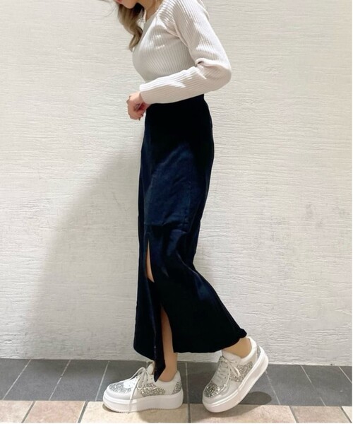 ESPERANZA(エスペランサ)の「厚底大粒グリッターレースアップスニーカー(スニーカー・レディース・アイボリー系8/ブラック系8・S/M/L/LL)」の15枚目の写真