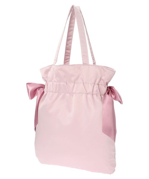 Maison de FLEUR（メゾンドフルール）の「ダブルリボンギャザートートバッグ（トートバッグ・レディース・ピンク/ネイビー/ブラック/ピンクベージュ・FREE）」の19枚目の写真