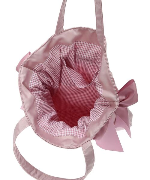 Maison de FLEUR（メゾンドフルール）の「ダブルリボンギャザートートバッグ（トートバッグ・レディース・ピンク/ネイビー/ブラック/ピンクベージュ・FREE）」の7枚目の写真