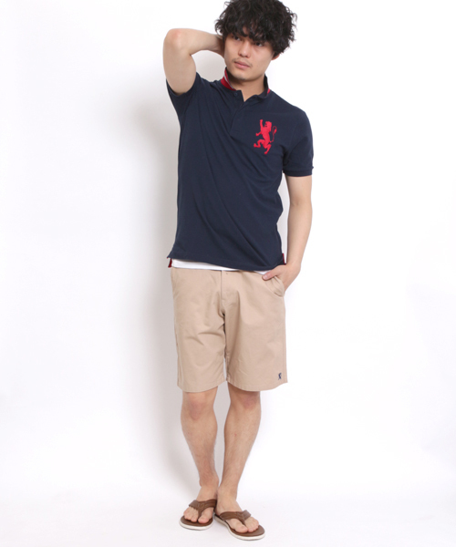 GIORDANO（ジョルダーノ）の「[GIORDANO]コットンツイルライオン刺繍カラーチノショーツ（チノパンツ・メンズ・レッド/イエロー/ネイビー/ブルー/グリーン/ベージュ/ブラック/ホワイト・LARGE/SMALL/MEDIUM）」の19枚目の写真