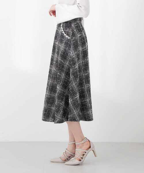 PROPORTION BODY DRESSING(プロポーションボディドレッシング)の「ポケットパールツィードスカート / 1213120205(スカート・レディース・ブラック系その他/ネイビー/ホワイト系その他・SMALL/X-SMALL/MEDIUM)」の15枚目の写真