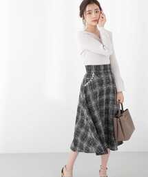 PROPORTION BODY DRESSING | ポケットパールツィードスカート / 1213120205(スカート)