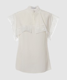 SLEEVELESS TOP W. LARGE SAILOR COLLAR