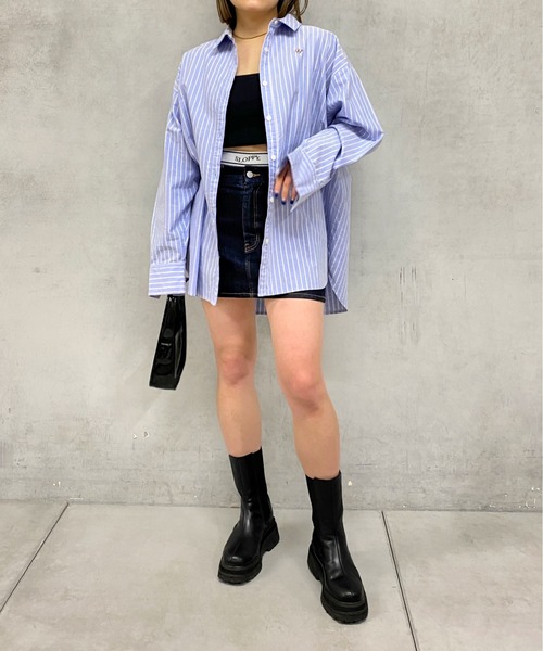 WHO'S WHO gallery（フーズフーギャラリー）の「FPビッグシャツ（シャツ/ブラウス・レディース・オフホワイト/サックスブルー/ホワイト系その他/ブルー系その他・FREE）」の9枚目の写真