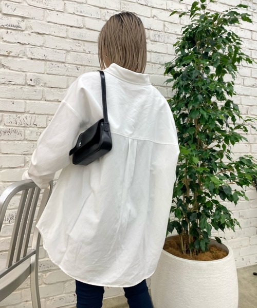 WHO'S WHO gallery（フーズフーギャラリー）の「FPビッグシャツ（シャツ/ブラウス・レディース・オフホワイト/サックスブルー/ホワイト系その他/ブルー系その他・FREE）」の6枚目の写真