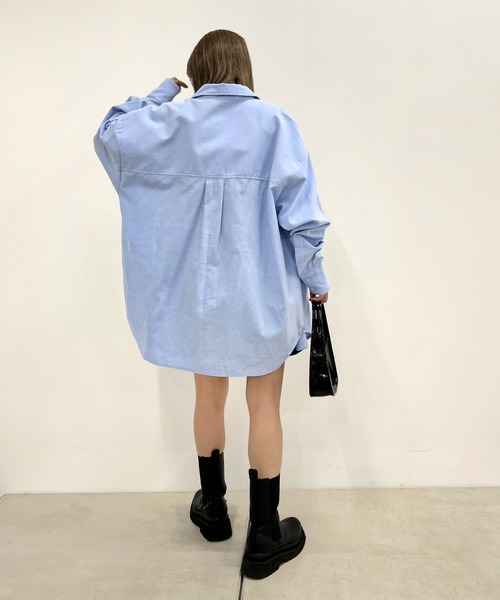 WHO'S WHO gallery（フーズフーギャラリー）の「FPビッグシャツ（シャツ/ブラウス・レディース・オフホワイト/サックスブルー/ホワイト系その他/ブルー系その他・FREE）」の10枚目の写真