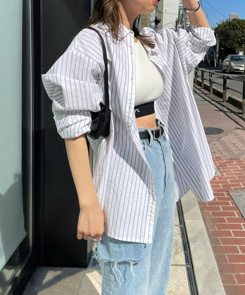 WHO'S WHO gallery（フーズフーギャラリー）の「FPビッグシャツ（シャツ/ブラウス・レディース・オフホワイト/サックスブルー/ホワイト系その他/ブルー系その他・FREE）」の16枚目の写真