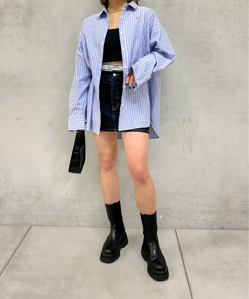 WHO'S WHO gallery（フーズフーギャラリー）の「FPビッグシャツ（シャツ/ブラウス・レディース・オフホワイト/サックスブルー/ホワイト系その他/ブルー系その他・FREE）」の20枚目の写真