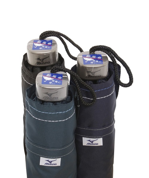 MIZUNO(ミズノ )の「折りたたみ傘 ”ステッチ”(折りたたみ傘・レディース・ダークブルー/ネイビー/ブラック・FREE)」の16枚目の写真