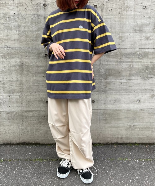 Dickies（ディッキーズ）の「【Dickies】天竺ボーダー半そでTシャツ 3278-5438（Tシャツ/カットソー・メンズ・ネイビー/ホワイト/ブラック・L/M/XL）」の7枚目の写真