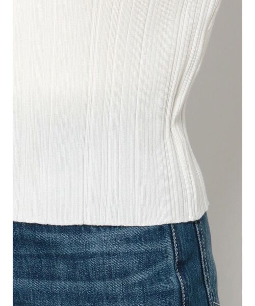 EVRIS（エヴリス）の「アンサンブルリブニットトップス（ニット/セーター・レディース・オレンジ/ブラック/ホワイト・FREE）」の7枚目の写真