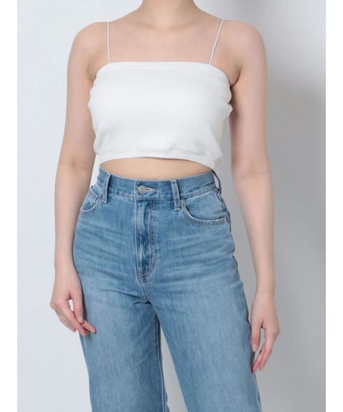 EVRIS（エヴリス）の「アンサンブルリブニットトップス（ニット/セーター・レディース・オレンジ/ブラック/ホワイト・FREE）」の16枚目の写真