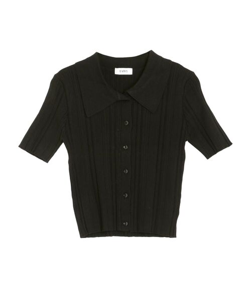 EVRIS（エヴリス）の「アンサンブルリブニットトップス（ニット/セーター・レディース・オレンジ/ブラック/ホワイト・FREE）」の21枚目の写真