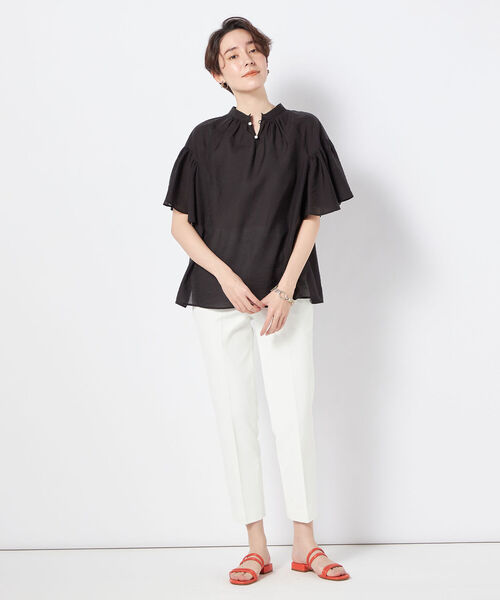 NOLLEY’S Sophi(ノーリーズソフィ)の「ウォッシャブルドライツイルスティックパンツ(その他パンツ・レディース・ネイビー/ライトグレー/ホワイト・34/38/36/40)」の7枚目の写真