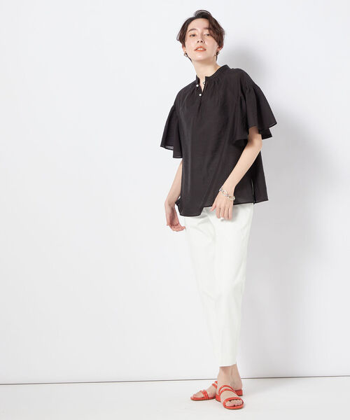 NOLLEY’S Sophi(ノーリーズソフィ)の「ウォッシャブルドライツイルスティックパンツ(その他パンツ・レディース・ネイビー/ライトグレー/ホワイト・34/38/36/40)」の8枚目の写真