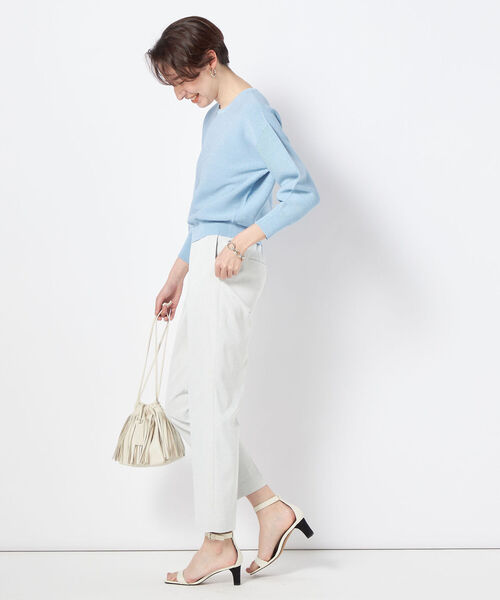 NOLLEY’S Sophi(ノーリーズソフィ)の「ウォッシャブルドライツイルスティックパンツ(その他パンツ・レディース・ネイビー/ライトグレー/ホワイト・34/38/36/40)」の18枚目の写真