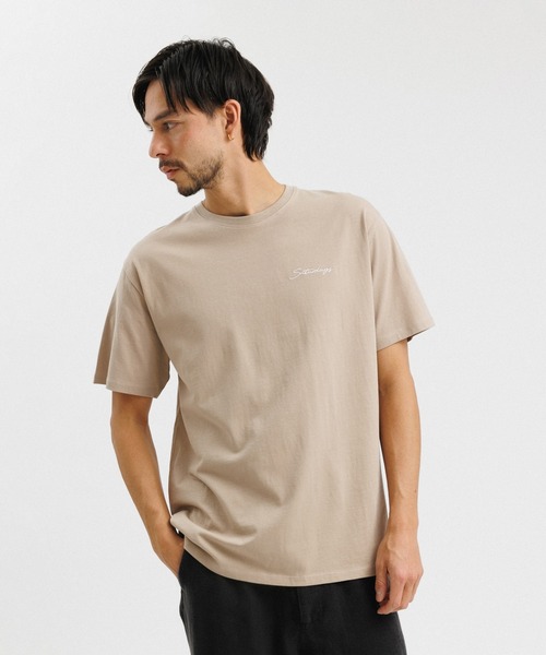 Saturdays NYC(サタデーズ ニューヨークシティ )の「Saturdays Embroidered Standard SS Tee(Tシャツ/カットソー・メンズ・ブラック/ホワイト/ベージュ/オリーブ/ラベンダー・M/X-SMALL/XL/L/S)」の4枚目の写真