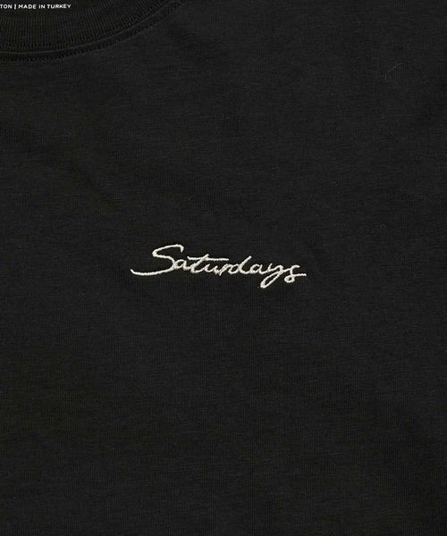 Saturdays NYC(サタデーズ ニューヨークシティ )の「Saturdays Embroidered Standard SS Tee(Tシャツ/カットソー・メンズ・ブラック/ホワイト/ベージュ/オリーブ/ラベンダー・M/X-SMALL/XL/L/S)」の18枚目の写真