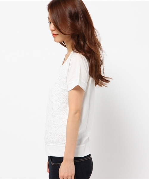 OUTLET(アウトレット)の「【CIAOPANIC TYPY】レースラグランスリーブT(Tシャツ/カットソー・レディース・ホワイト・FREE)」の3枚目の写真