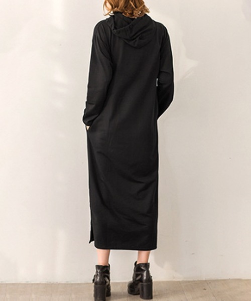 Amulet(アミュレット)の「パーカーワンピース(ワンピース・レディース・クリーム/ブラウン/カーキ/ブラック・M/L/XL)」の11枚目の写真