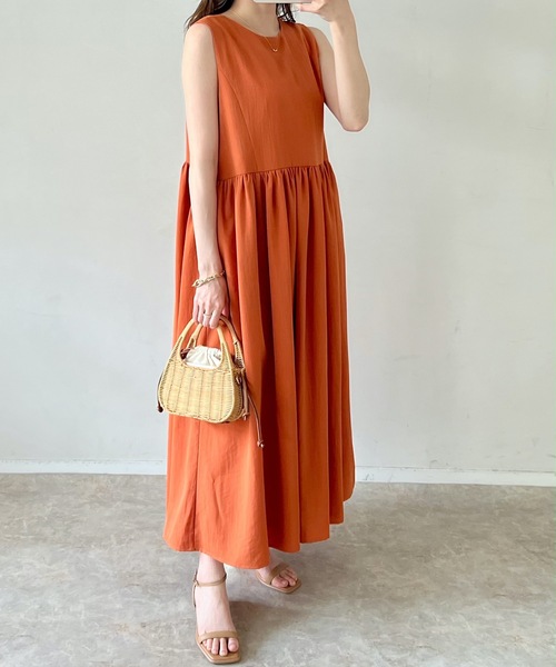 Taylor愛用ブランド*Willow Cottage Dress*リネン混合ワンピース セール】リネンショールカラーSHワンピース 115220