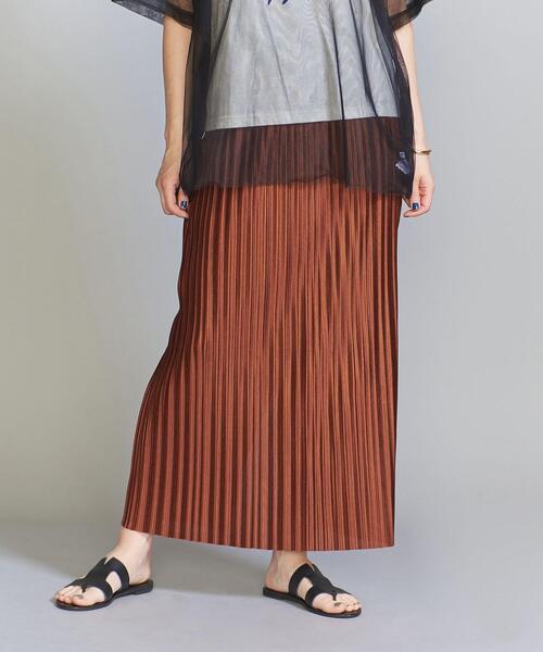 BEAUTY&YOUTH UNITED ARROWS（ビューティーアンドユースユナイテッドアローズ）の「プリーツバックスリット スカート -ウォッシャブル-（スカート・レディース・ダークグレー/ブラック/コバルトブルー/ダークブラウン・S/M）」の19枚目の写真