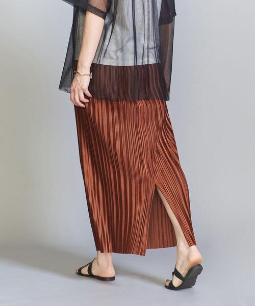 BEAUTY&YOUTH UNITED ARROWS（ビューティーアンドユースユナイテッドアローズ）の「プリーツバックスリット スカート -ウォッシャブル-（スカート・レディース・ダークグレー/ブラック/コバルトブルー/ダークブラウン・S/M）」の21枚目の写真