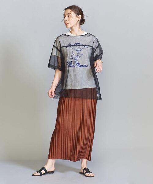 BEAUTY&YOUTH UNITED ARROWS（ビューティーアンドユースユナイテッドアローズ）の「プリーツバックスリット スカート -ウォッシャブル-（スカート・レディース・ダークグレー/ブラック/コバルトブルー/ダークブラウン・S/M）」の22枚目の写真