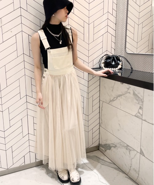 SpRay（スプレイ）の「チュールジャンパースカート（ジャンパー